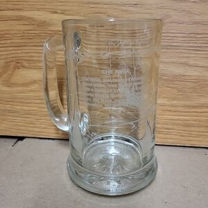 Vintage Nautical Etched Ship Glass/Mug "The Nina"